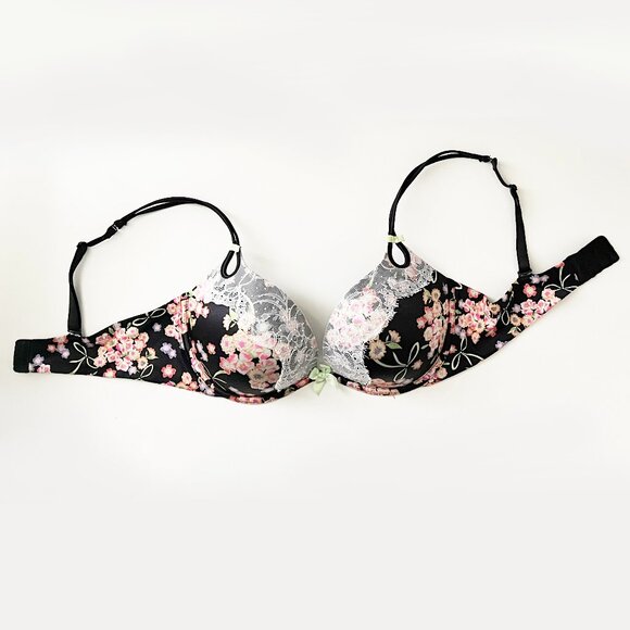 Victoria's Secret Floral Bra 36D - Worn Once - Picture 1 of 4